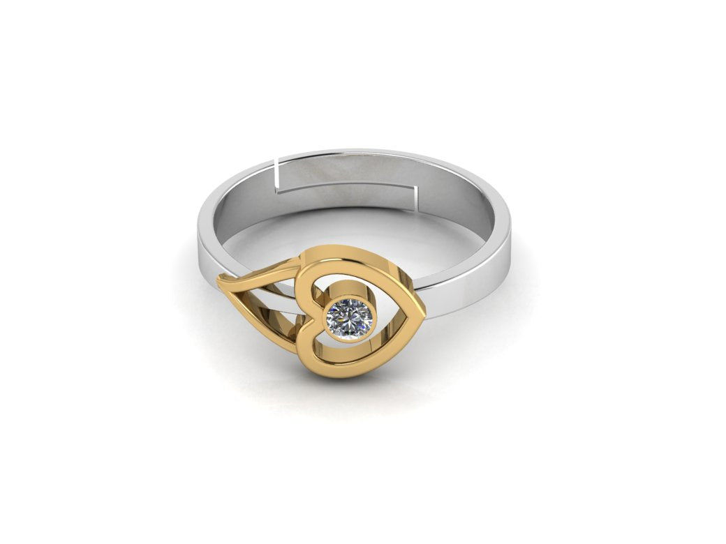 Natural Golden Citrine Gemstone Sterling Silver Ring - Shraddha Shree Gems